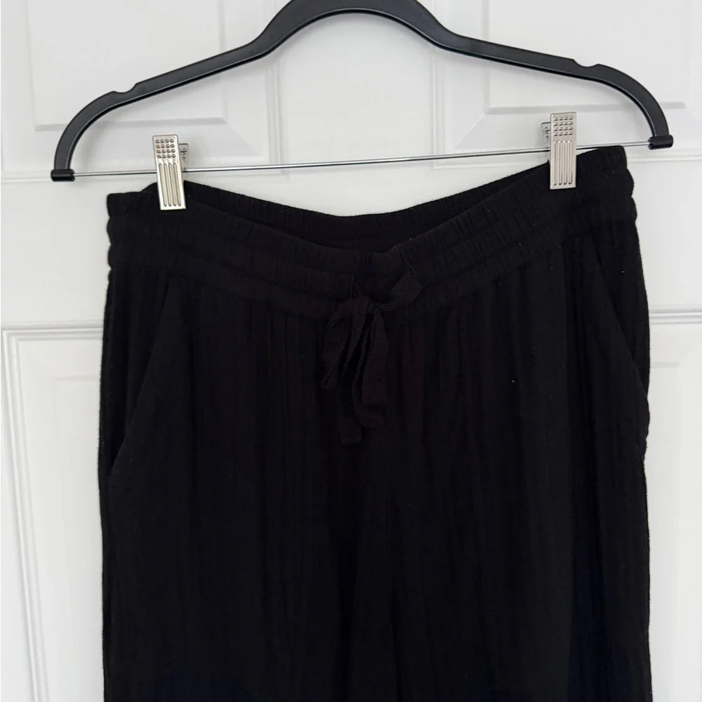 ME+EM Black Set - Ruffled Sleeve Blouse & Matching Pants - Picture 4 of 8